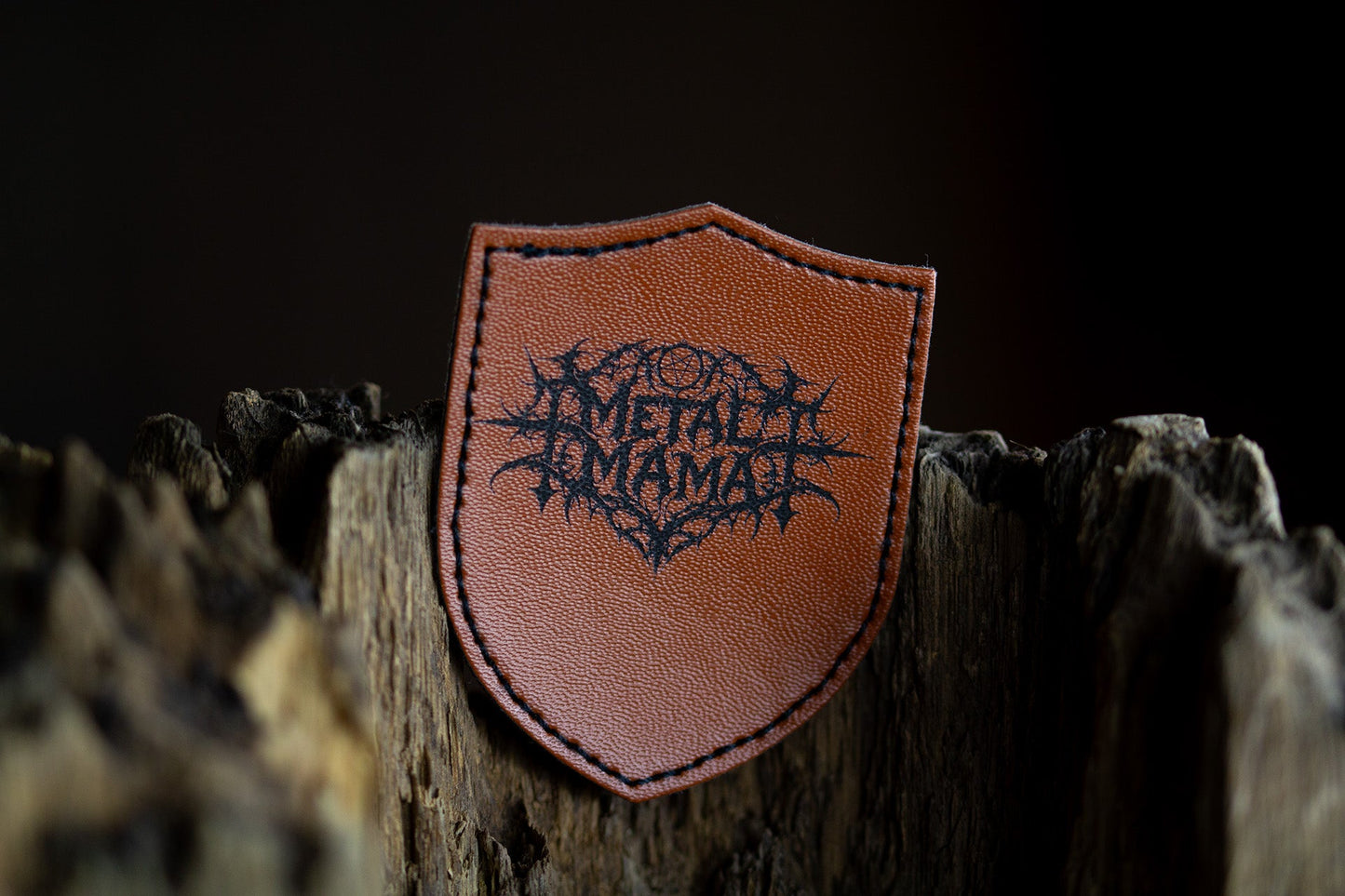 Metal Mama Kunstleder Patch Wappen