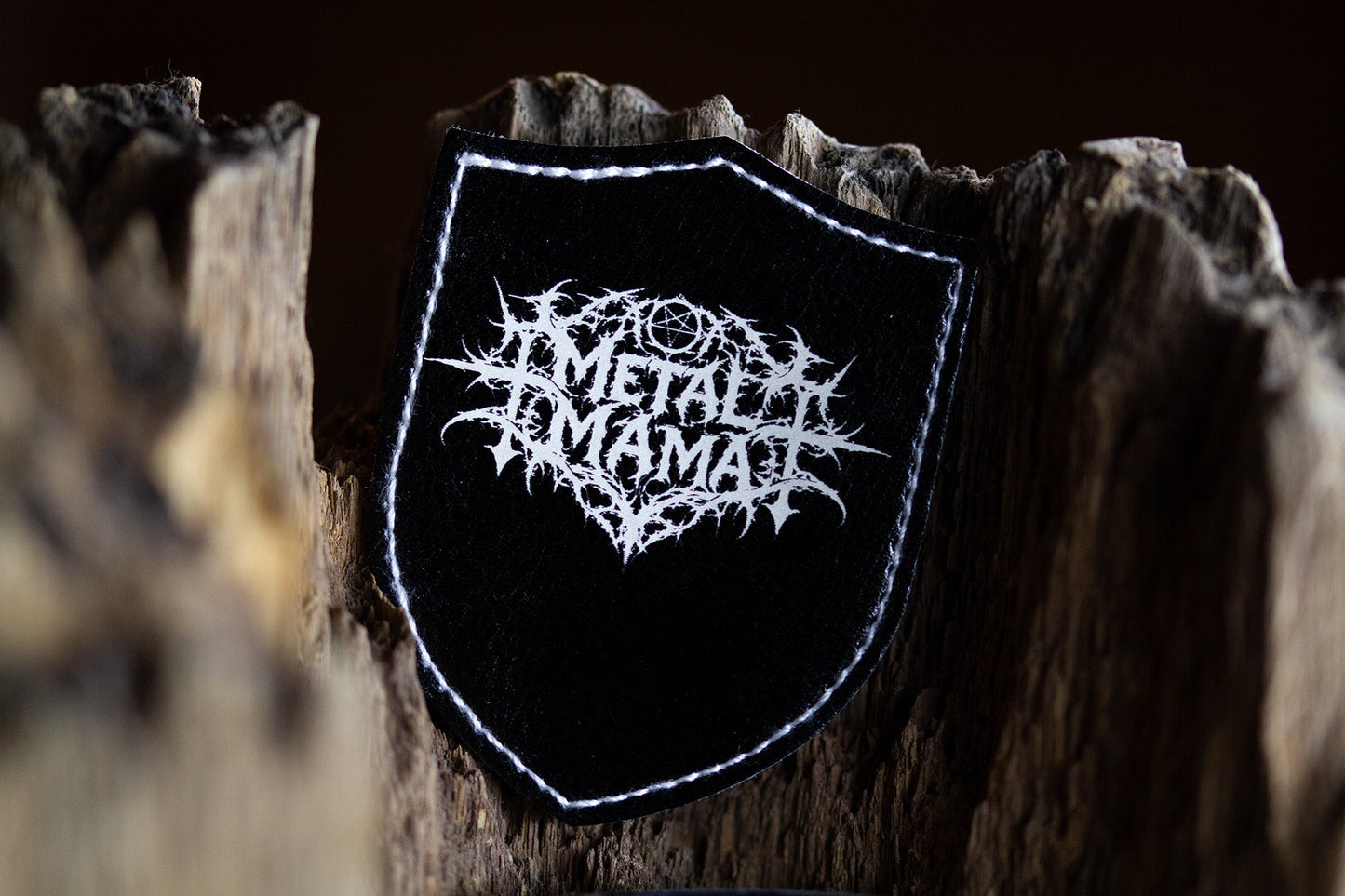 Metal Mama Kunstleder Patch Wappen
