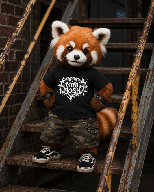 KI-Bild: Mini Mosh Roter Panda Kinder T-Shirt
